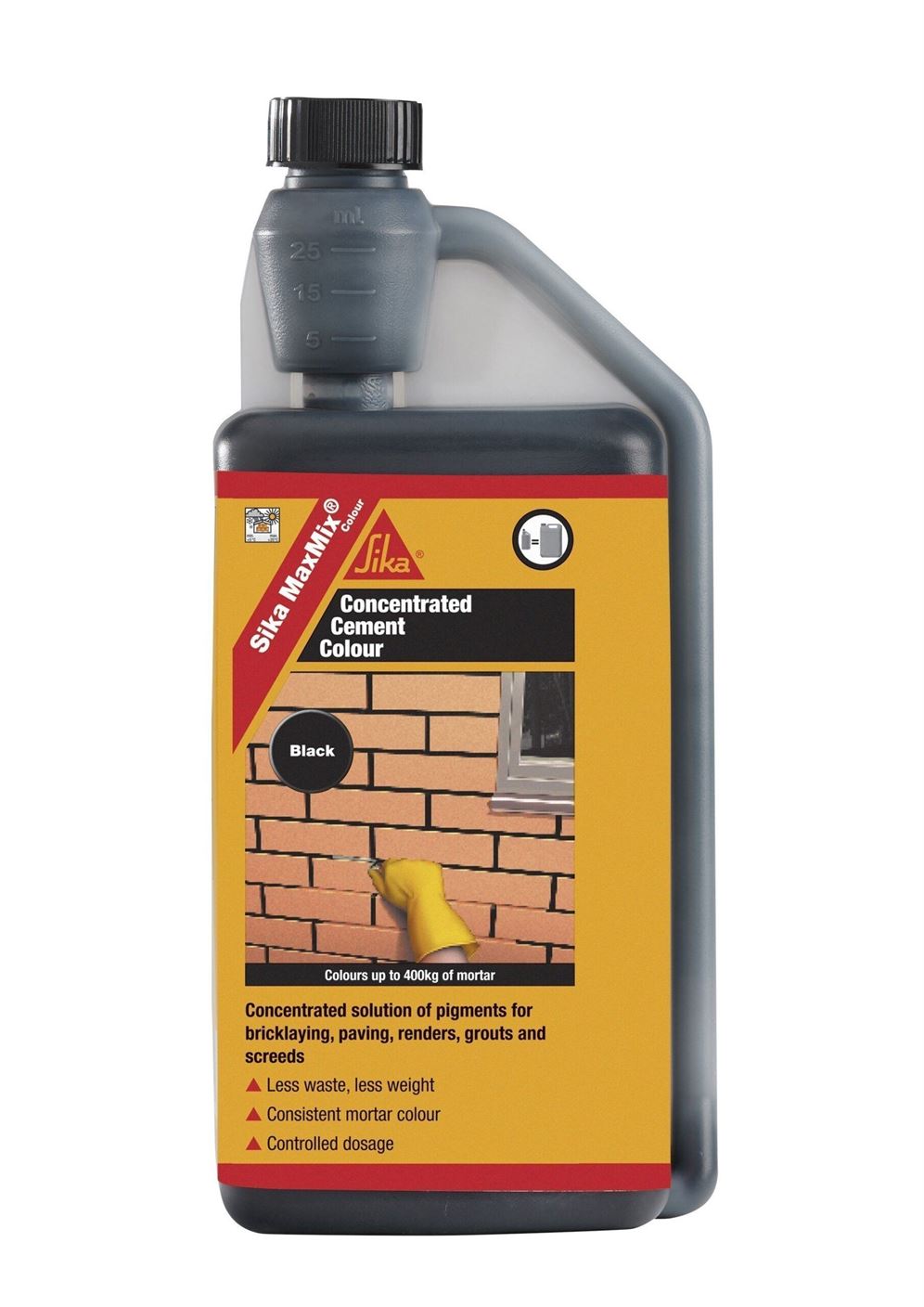 Sika MaxMix Concentrated Cement Colour (Black) 250ml