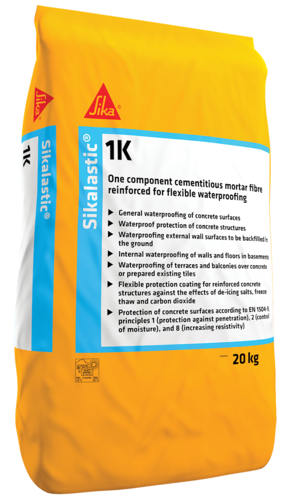 Sikalastic 1k - Flexible Waterproof Mortar - Free Next Day Express Delivery